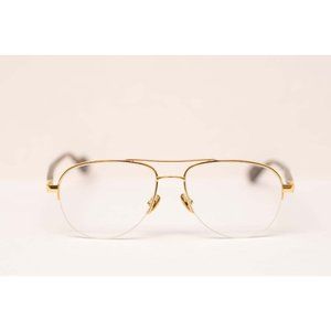22K Gold Aviator Metal Optical Eyewear - Delixs Symbole 2 DX0025 01 VP00